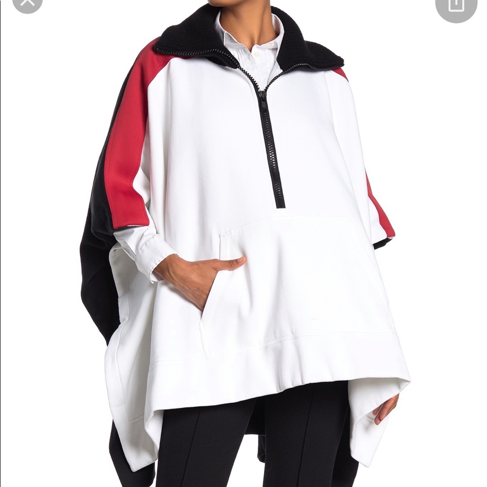 Burberry sporty jersey poncho